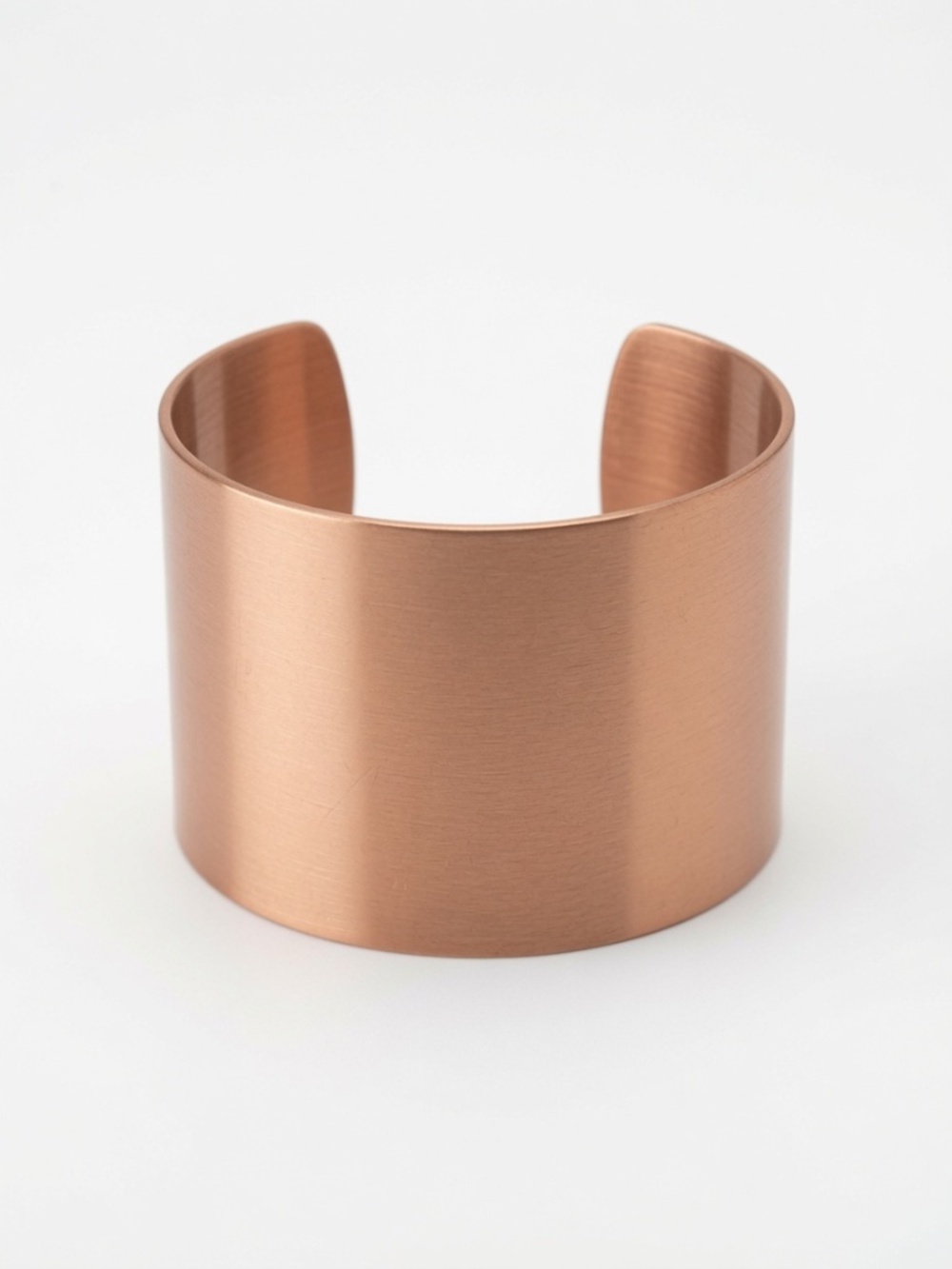 Wide Rose Gold-Tone Statement Cuff Bracelet